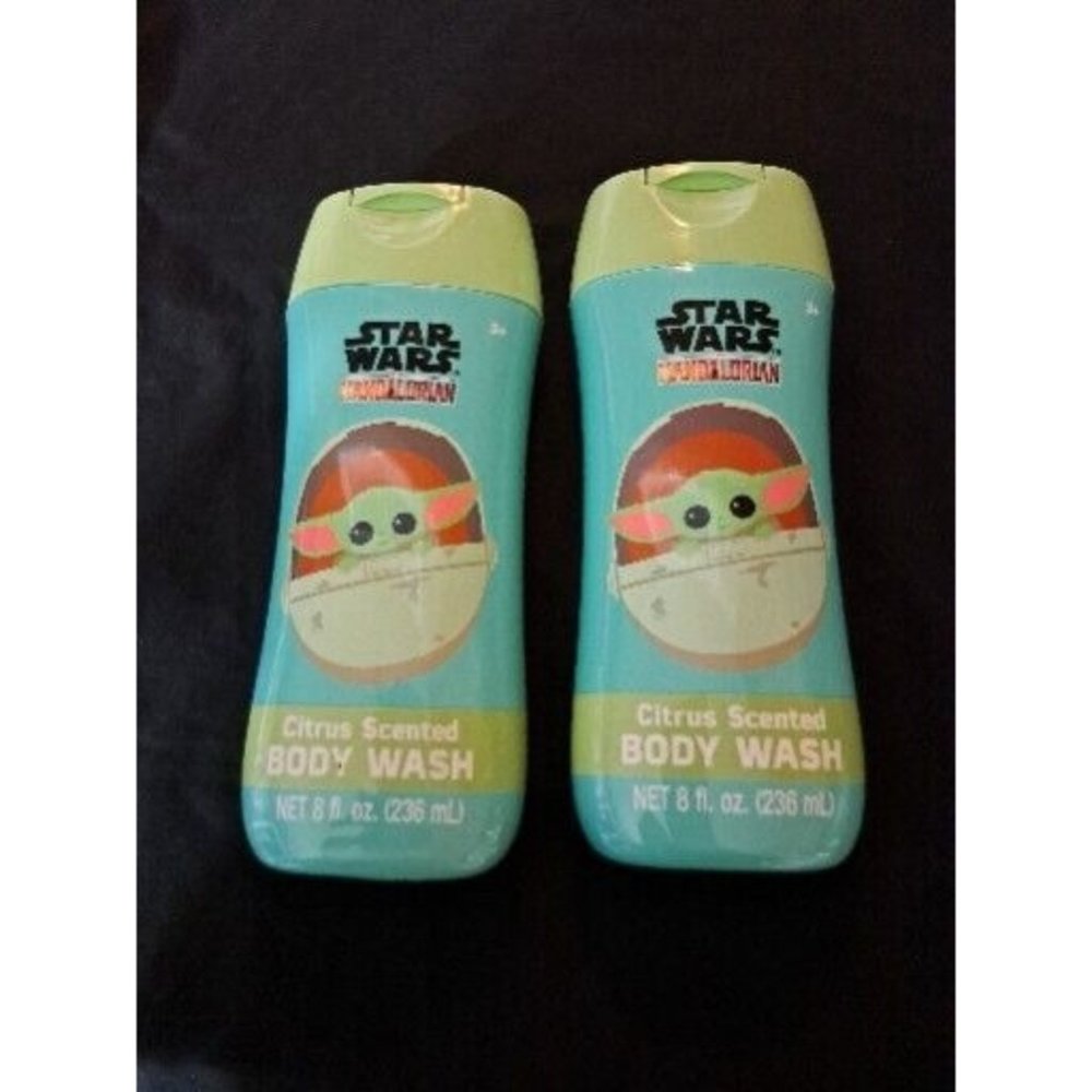STAR WARS 8 Fl. Oz. THE MANDALORIAN CITRUS SCENTED BODYWASH Set of 2 Bottles